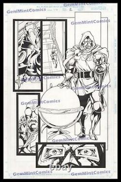 Fantastic Four Original Art #416 FINAL ISSUE Doctor Doom SPLASH Marvel 1996