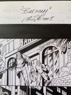 Fantasy Batman Page The Joker Original Art by Al Rio with inks by Alex Silva