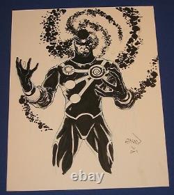 Firestorm Deathstorm Ethan Van Sciver Original 11x14 Comic Art Sketch 2011 DC