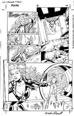 Flare #2 pg. 10 original comic art