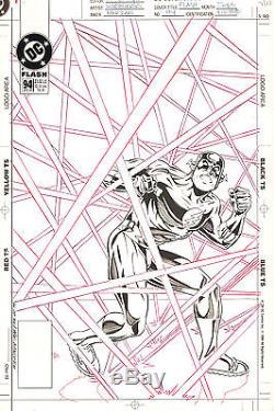 Flash #94 Cover Zero-Hour'Cut to the Quick!' 1994 art by Mike Wieringo