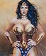 Framed Armando Huerta Color Print- Megan Fox Wonder Woman Signed