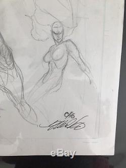 Frank Cho Original Art Prelim Sketch Wolverine Art On Both Sides