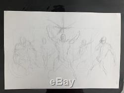 Frank Cho Original Art Prelim Sketch Wolverine Art On Both Sides