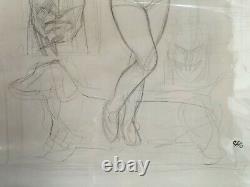 Frank Cho Original Comic Art Sketch (prelim)-Harley Quinn 14 (Batman/Joker) Lee