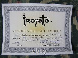 Frank Frazetta Beauty & The Beast art print signed & numbered LTD to 100