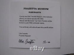 Frank Frazetta Beauty & The Beast art print signed & numbered LTD to 100