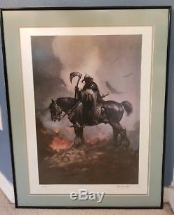 Frank Frazetta Death Dealer Limited Edition Print Signed & Numbered Circa 1980