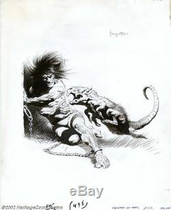 Frank Frazetta Original Art for Edgar Rice Burroughs Chessmen of Mars 1973 NR