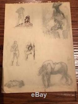 Frank Frazetta Original Pencil Sketch