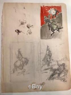 Frank Frazetta Original Preliminary Pencil Sketch