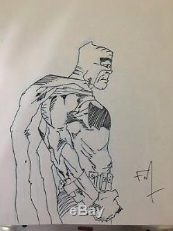 Frank Miller original Batman sketch Original art