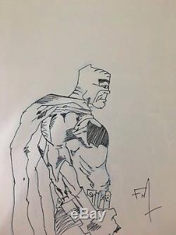 Frank Miller original Batman sketch Original art