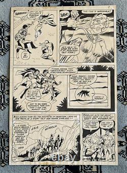 Freedom Fighters #13 Comic Original Art Page DC Dick Ayers Jack Abel 1977 RARE