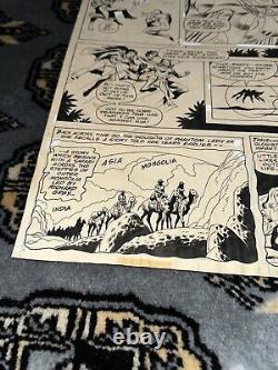 Freedom Fighters #13 Comic Original Art Page DC Dick Ayers Jack Abel 1977 RARE