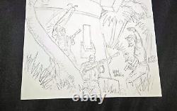 G. I. Joe #195 Original Published Comic Book Cover Art Larry Hama Idw Arah Sketch