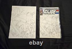 G. I. Joe #195 Original Published Comic Book Cover Art Larry Hama Idw Arah Sketch