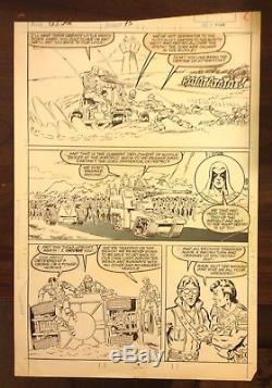 G. I. Joe Original art page Marvel comics 1988