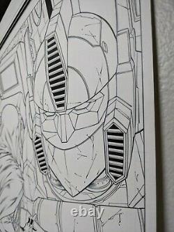 G. I. Joe VS Transformers #3 PAGE 22 ORIGINAL SPREAD COMIC ART MIKE S. MILLER GI