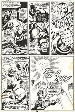 GEORGE TUSKA IRON MAN #63 Original Marvel Comic Bronze Age Art 1973