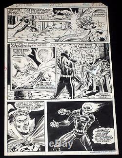 GHOST RIDER #29 Don Perlin Original Marvel Bronze Age Comic Art DOCTOR STRANGE