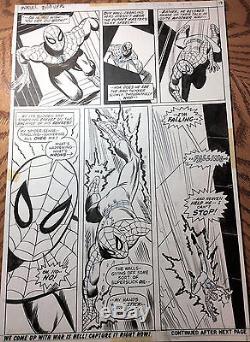 GIL KANE SPIDER-MAN MARVEL TEAM-UP #6 Original Comic Book Bronze Art 1973