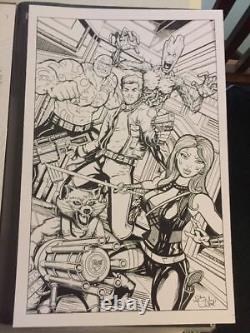 GUARDIANS OF THE GALAXY CHRIS MCJUNKIN 11x17 Original Art + PRINT DISCOUNTED