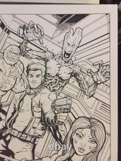 GUARDIANS OF THE GALAXY CHRIS MCJUNKIN 11x17 Original Art + PRINT DISCOUNTED