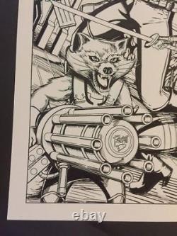 GUARDIANS OF THE GALAXY CHRIS MCJUNKIN 11x17 Original Art + PRINT DISCOUNTED