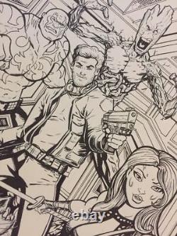 GUARDIANS OF THE GALAXY CHRIS MCJUNKIN 11x17 Original Art + PRINT DISCOUNTED