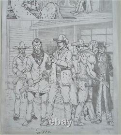 GUNFIGHTERS IN HELL SINBUCK Original Art Joe & Tim Vigil Horror Western