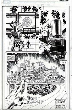 Galactus & Asgard Half-splash Marvel Lps #1 Pat Olliffe Original Comic Art Page