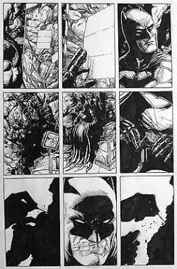 Gary Frank Rebirth Original Comic Art #1 p51. Batman, Flash, Superman, JLA