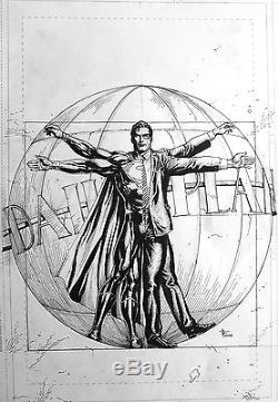 Gary Frank Superman Action Comics Cover Original Comic Art #964