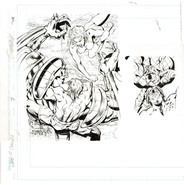 Gen 13 Trading Card Original Art Page Pinup Splash Image Comics Gen13 Comic G13