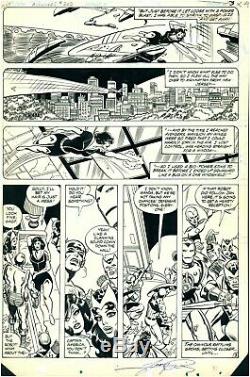 George Perez Original Art Avengers 202 Page 3 Pencil And India Ink