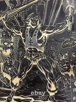 George Tuska He-Man DC Comic Book Art Printing Plate Masters Of The Universe # 1