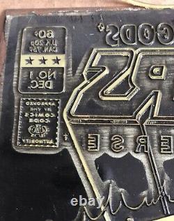 George Tuska He-Man DC Comic Book Art Printing Plate Masters Of The Universe # 1 George Tuska He-Man DC Comic Book Art Printing Plate Masters Of The Universe # 1