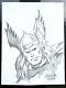 George Tuska Thor 5.5 X 7.25 Original Comic Art (pin Up Sketch, ? Commission)