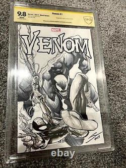 Gerardo Sandoval original art Venom AND Spider-man! CBCS 9.8 NOT CGC