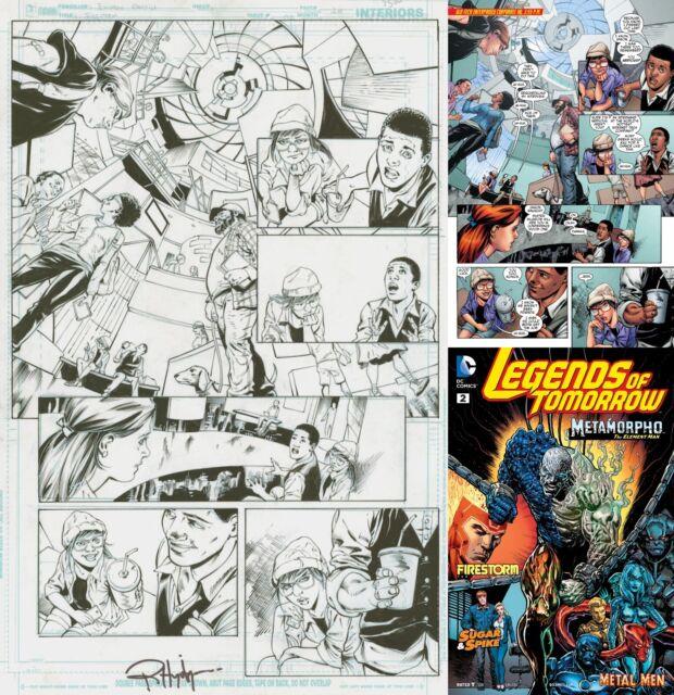 Gerry Conway Firestorm Legends Of Tomorrow #2 Pg 10 Original Art Eduardo Pansica