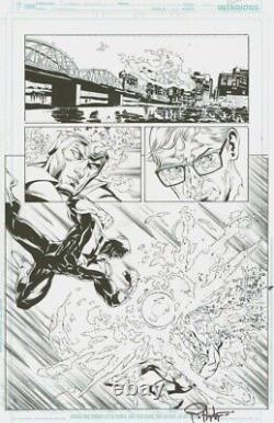 Gerry Conway Firestorm Legends of Tomorrow #3 Pg. 8 Original Art Eduardo Pansica