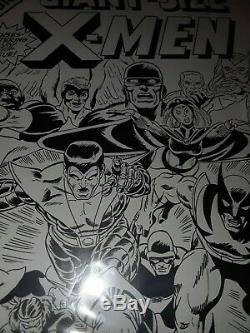 Giant-size X-men 1 Cover Recreation X2 11x17 Drawn! 1 Pencil 1 Inked! Cockrum