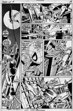 Gil Kane X-Men & Spider-Man art from Marvel Team-Up #4