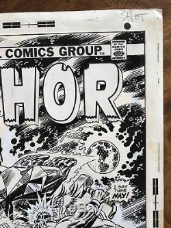 Gil Kane and John Romita The Mighty Thor #216 Original Cover Art 1973