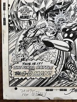 Gil Kane and John Romita The Mighty Thor #216 Original Cover Art 1973