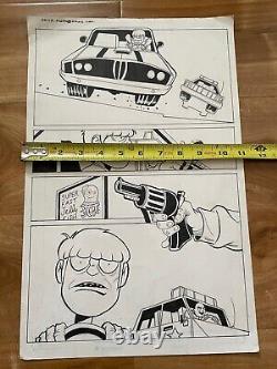 Gorillaz Original Comic Art Page