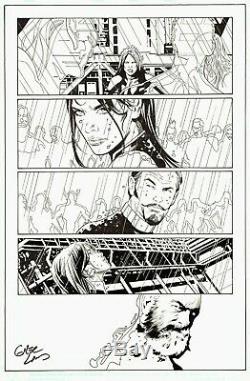 Greg Land Signed 2017 Uncanny X-men Orig. Art-monet, Black Tom Cassidy