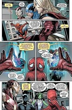 Greg Land Signed 2022 Avengers Art-spider-man, Capt. America, Thor, Iron Man