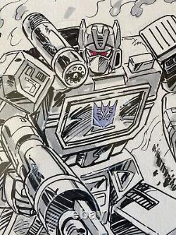Guido Guidi Original Soundwave Sketch Signed Transformers IDW Limited 2 of 10